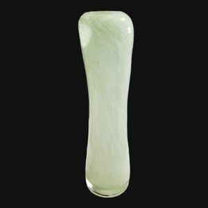 Amici Italian Hand Blown Art Glass Vase Light Green Rare 9.5"H Vintage Decor